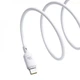 Кабель для зарядки Baseus Silky Series USB Type-C, 1м, 2.4A, с чипом E-mark, P10377703213-00 White - изображение 3