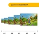 Дерев'яний фігурний пазл Minecraft (Майнкрафт) геймерський, А3, Дерев'яна коробка 200 елементів - зображення 2