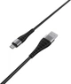 Кабель Borofone BX32 USB to Micro 2.4A nylon aluminum+TPE connectors 1 м Black (BX32MB) - зображення 1