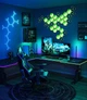 Набір настінних світильників Govee H606A Glide Hexagon Light, 7, RGBIC, WI-FI/Bluetooth Білий (6974316998662) - зображення 7