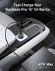 Автомобільний зарядний пристрій Anker 325 67W з кабелем Type-C у комплекті - Black - зображення 3