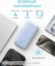Внешний аккумулятор Anker Power Bank 20,000mAh USB-C Cable 87W Max Fast Charging - White - изображение 4