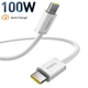 Кабель Type-C на Type-C Baseus Dynamic 4 Series Fast Charging Data Cable (1m, 100W, 5A, 480 Mbps). White - изображение 1