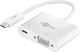 Адаптер Goobay USB-C на USB-C/VGA Multiport White (4040849621079) - зображення 1