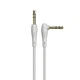 Кабель mini jack 3,5 на 3,5 HOCO Elbow Design Space Saving (1m). Grey - изображение 2