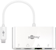 Adapter Goobay USB-C do USB-C/USB-A/HDMI/RJ-45 Multiport White (4040849517723) - obraz 2