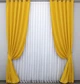 Комплект готовых штор VR-Textil Микровелюр SPARTA № 1193ш Желтый 150х290 см 2 шт (33-0032) - изображение 2