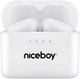 Навушники Niceboy HIVE Podsie White (podsie-2021-white) - зображення 1