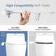 Универсальная биде-накладка SAMODRA Bidet H1 тонкая под крышку, с боковым модулем, Белая (SMWDH1) - изображение 5