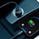 Автомобильный адаптер - зарядное на 2 выхода Baseus Golden Contactor Max Dual Fast Charger 60w U+C - изображение 5