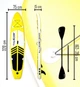 Надувная SUP доска Сапборд THUNDER COAST YELLOW 10'6" - изображение 2