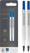 Zestaw wkładów do pióra kulkowego Parker niebieski 2 szt (3501179503271) - obraz 1