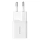 Сетевое зарядное устройство Baseus P10110902213-00 GaN5 Fast Charger (mini) 1C 30W, кабель Type-C White - изображение 5