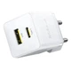 Зарядное устройство Baseus Palm 20W с двумя портами USB и Type-C PD3.0 QC3.0 белый - изображение 2