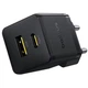 Зарядка Baseus Palm 30Вт, черная, двойной порт USB-A/USB-C, быстрое питание - изображение 2