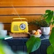 Кухонне радіо Vintage Cuisine у ретро стилі з металевою ручкою з Bluetooth та акумулятором Жовте - изображение 2