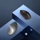 Вертикальная мышь беспроводная, безшумная HYSJ Т22 с аккумулятором и RGB подсветкой 2,4G+Bluetooth Grey - изображение 6