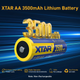Батарейка одноразова літієва AA XTAR Ultra 3500D 1.5V Lithium 3500mAh | мaкс. розряд - 2.5А | набір 4шт. - изображение 2