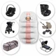 Всесезонный трансформер 4 в 1, вкладка-конверт "All-Season Baby Travel CC", ART-0000705, белый с розовым - изображение 4