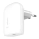Сетевое зарядное устройство Belkin BoostCharge USB-C Wall Charger 20W + USB-C Cable with Lightning Connector White (WCA005vf1MWH-B5) - изображение 2