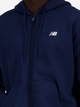 Толстовка на блискавці чоловіча New Balance Stacked Logo MJ41501 S Темно-синя (197375352565) - зображення 4