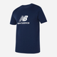 T-shirt męski bawełniany New Balance Stacked Logo MT41502 XL Granatowy (196941811246) - obraz 5