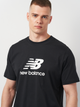 T-shirt męski bawełniany New Balance Stacked Logo MT41502 XL Czarny (196941811062) - obraz 4