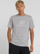 T-shirt męski New Balance Heathertech Logo MT51003 S Szary (197967259074) - obraz 1