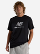 T-shirt męski bawełniany New Balance Sport Essentials Gradient Logo MT51503 XL Czarny (197967257285) - obraz 1