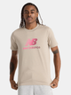 Футболка бавовняна довга чоловіча New Balance Sport Essentials Gradient Logo MT51503 2XL Бежева (197967257186) - зображення 1