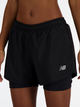 Spodenki sportowe damskie krótkie New Balance Essentials 2in1 WS41225 XS Czarne (197375439419) - obraz 4