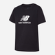 Футболка бавовняна довга жіноча New Balance Sport Essentials Jersey Logo WT41502 L Чорна (197375382951) - зображення 5