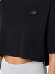T-shirt damski bawełniany oversize New Balance Logo Relaxed WT43536 XS Czarny (197376701379) - obraz 4