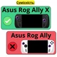 Защитный двухсторонний чехол с подставкой JYS для игровой приставки Asus Rog Ally X + защитное стекло - изображение 3