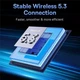 Бездротові Bluetooth навушники Baseus Bowie E5x True Wireless TWS Earphones BT5.3, 330mAh/35mAh, 25h (A00060101323-00) Blue - зображення 11