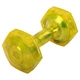 Гантель для фитнеса с покрытием TPU 1 штука Zelart Jelly Urethane Coated Dumbbell TA-2946-7_5LB (1x3,4кг) (1шт, TPU, желтый) - изображение 1