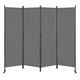 Składany parawan ogrodowy ModernHome by Multistore 4-panelowy 167 x 216 cm szary (AW-022/4TLG GREY) - obraz 1