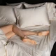 Комплект постельного белья MirSon Сатин Premium Corner Moko White 160x220 см (2200001484368) - изображение 15