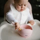 Силіконова миска з присоскою глибока рожева Babyono - зображення 3