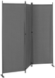 Składany parawan ogrodowy ModernHome by Multistore 3-panelowy 167 x 164 cm szary (AW-022/3TLG GREY) - obraz 2