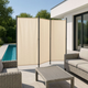 Складна садова ширма ModernHome by Multistore 3-панельна 167 x 164 см бежева (AW-022/3TLG BEIGE) - зображення 11