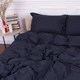 Комплект постельного белья MirSon Satin&nbsp;Stripe 30-0021&nbsp;Dark&nbsp;Blue 160х220 Полуторный Евро (2200005255759) - изображение 1