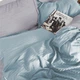 Комплект постельного белья MirSon полуторный евро 160x220 см Royal Soft Stripe 30-0013 + 30-0010 Windly сатин (2200008075750) - изображение 2