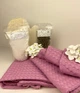 Подарок для женщины SPA набор для бани, сауны, полотенце тюрбан для волос, полотенце, крафтовый чай чебрец, мочалка рукавичка, морская соль, мыльные цветы (5743-2242) - изображение 4