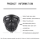 Маска з черепом Skull Mask під шолом для страйкболу Full Face Airsoft Black - зображення 6