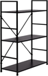 Стелаж ModernHome by Multistore дерев'яний 3 полиці лофт чорний (CWJ602480LG BLACK) - зображення 1