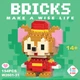 Конструктор фігурка Пікселі BRICKS мишеня Tip the Mouse - зображення 5