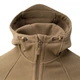 Тактична флісова кофта Helikon Patriot Mk2 Hybrid Fleece з капюшоном coyote койот XS - зображення 3