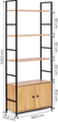 Regał ModernHome by Multistore z zamykaną szafką 4 półki loft (CWG6024144L-WL-O) - obraz 6