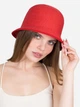 Панама женская плетеная SumWin Капри-hat LU-043-05 54-57 Красная (ROZ6501091728) - изображение 1